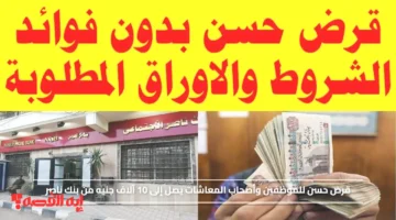 يصل إلى 10 آلاف جنيه.. قرض حسن للموظفين وأصحاب المعاشات بدون شروط من بنك ناصر الاجتماعي 1